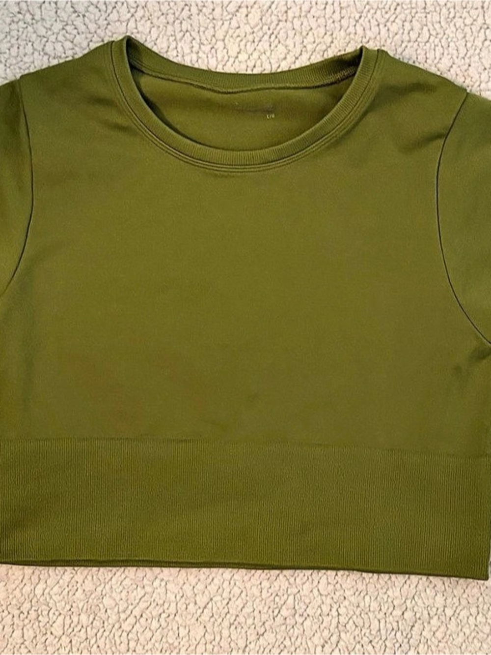 Aerie Swiftly Tech Cropped Short-Sleeve Shirt 2.0 Green